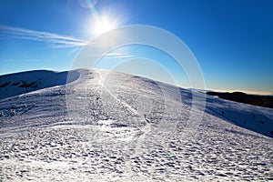 Wintry view from Velka Fatra mountains - Slovakia