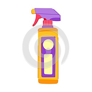 wipe glass cleaner cartoon vector illustration