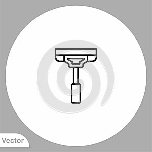 Wiper vector icon sign symbol