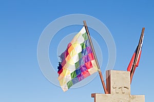 Wiphala flag detail photo