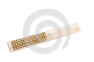 Wire brush tool isolated on isolated white background