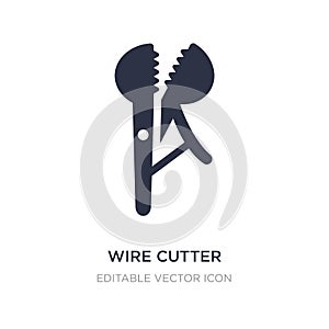 wire cutter icon on white background. Simple element illustration from Tools and utensils concept