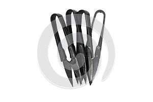 Wire cutter isolated on white background with selective focus ,