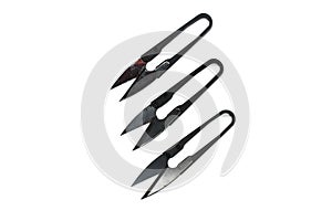 Wire cutter isolated on white background with selective focus ,