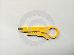 Wire cutter isolated on white background surface