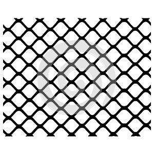 wire fence. seamless chain link fence. industrial fence on white isolated background