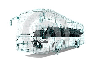 Wire frame Bus