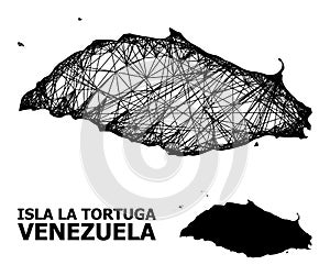 Wire Frame Map of Isla La Tortuga