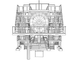 Wire-frame Oil and Gas industrial equipment.