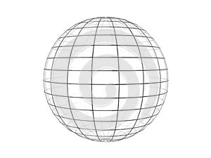 Wire frame sphere photo