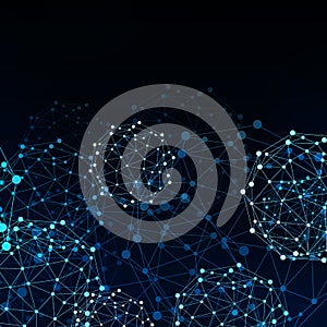 Wire frame sphere. Network concept