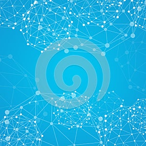 Wire frame sphere. Network concept