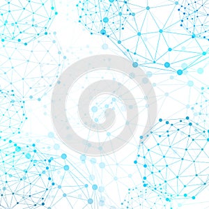 Wire frame sphere. Network concept