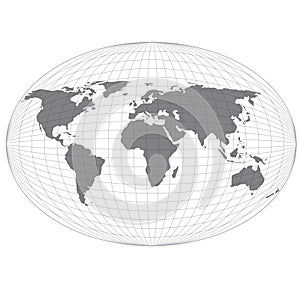 Wire Globe Map.