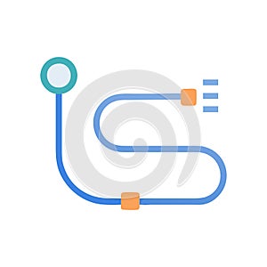 Wire Icon for Communication Signals
