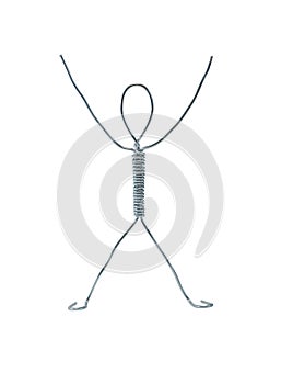 Wire Man On White