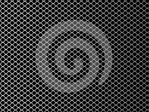 Wire mesh. Vector illustration on black background.