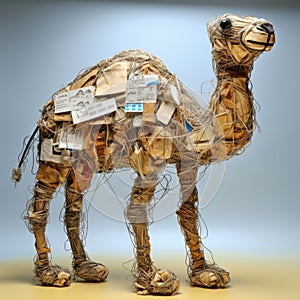 Wire And Paper Camel: A Consumerism Critique In Art Spiegelman Style