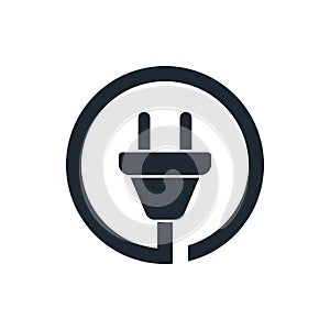 Wire plug icon