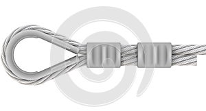 Wire rope. Attachment of rope. Loop