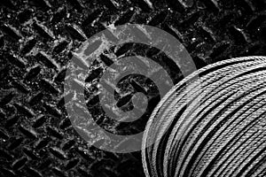 Wire rope background