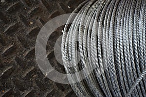 Wire rope background
