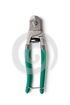 Wire rope cutters isolated on white background. object picture for graphic designer