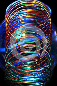 Wire spiral abstract