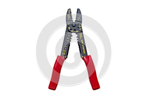 Wire stripper and cutter isolated on a white background