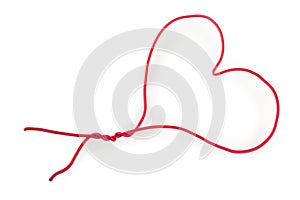 Wire twisted in the form of a heart