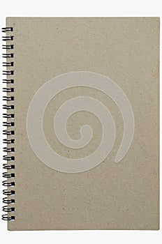 Wirebound Notebook Isolated On White Background.