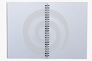 Wirebound Notebook Isolated On White Background.