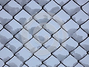 Wired Fence after Blizzard ï¿½ Pattern