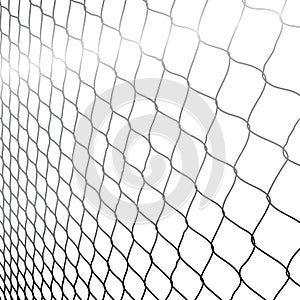 Wired fence in perspective