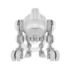 Wired futuristic robotic creature