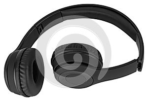 Wired headphones, computer accessory, in isolation on a white background