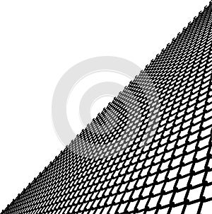 Wired Metal Fence Mesh Vector. Pattern Texture Of Steel Wire Grid Isolated On White Transparent Background.