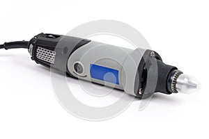 Wired Mini Drill Isolated on White