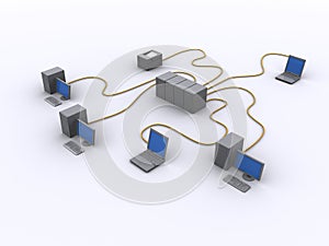 Wired network diagram