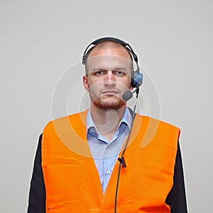 Wired Voice Headset Worker