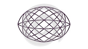 Wireframe Globe Global Network Digital Connection Vector, vector design Generative AI