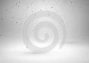 Wireframe mesh polygonal element.