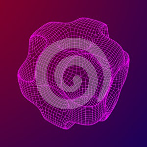 Wireframe Ported Cube