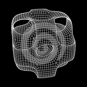 Wireframe Ported Cube