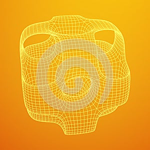 Wireframe Ported Cube