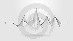 Wireframe sound wave