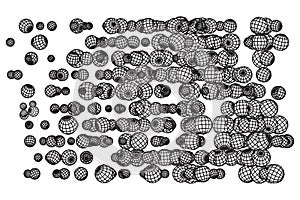 Wireframe Sphere Mesh Flow