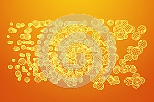 Wireframe Sphere Mesh Flow