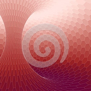 Wireframe torus with connected lines and dots . Mesh polygonal element. Illustration .