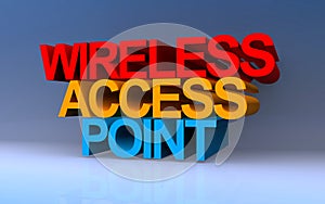 wireless access point on blue